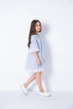 Striped Ruffle Off Shoulder