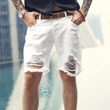 White Distressed Denim