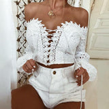 Lantern Sleeve Crop