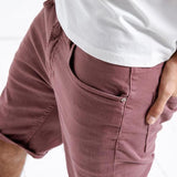 Slim Washed Fade Denim Shorts