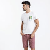 Slim Washed Fade Denim Shorts