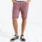 Slim Washed Fade Denim Shorts