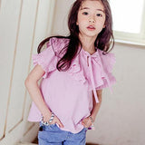 Off Colored Ruffled Blouse