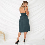 V-Neck Bow-Tie Dress