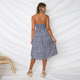 V-Neck Bow-Tie Dress