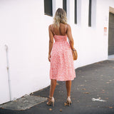 V-Neck Bow-Tie Dress